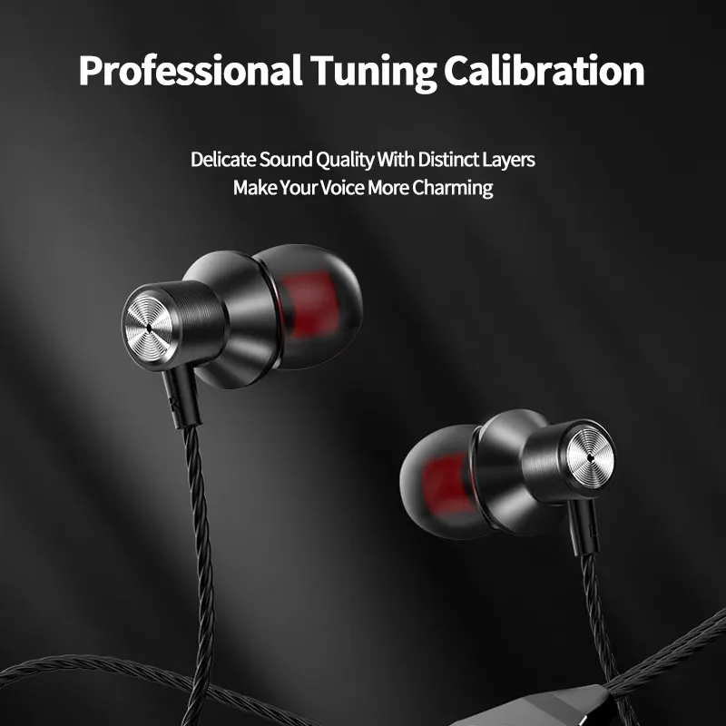 

Type-C Wired Headset In Ear With Control Speaker Flat Ear Type C Headphones HiFi Bass Gaming Earphone For Samsung Xiaomi Huawei