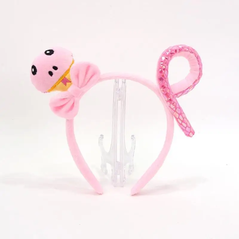 Детские повязки на голову в виде змеи для китайского Нового года головные уборы