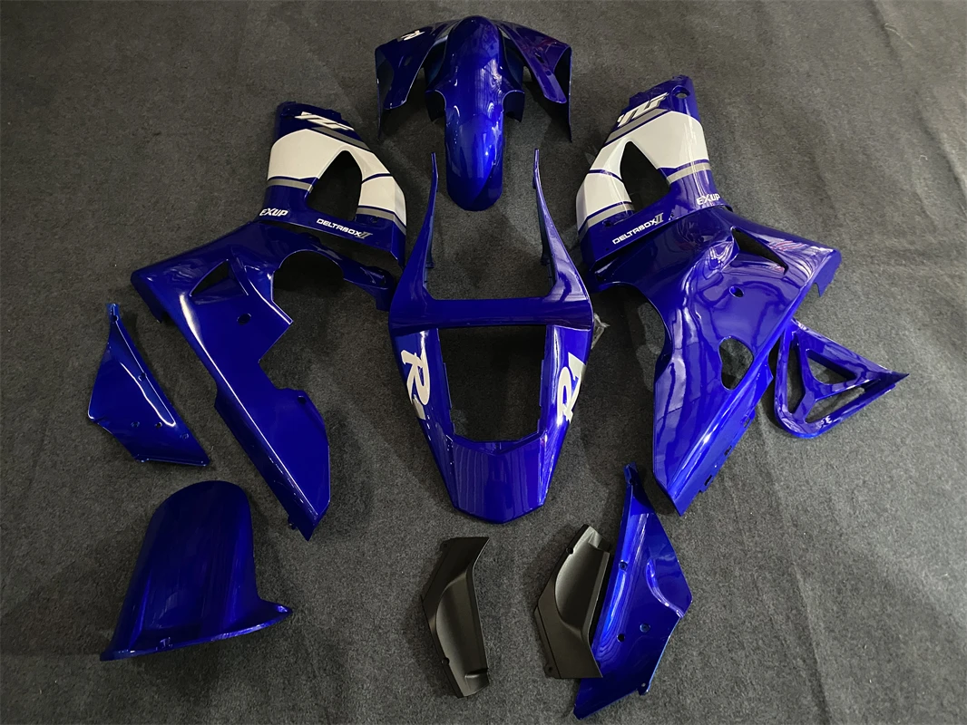Фото Комплект обтекателей для мотоцикла, пластиковый корпус для Yamaha YZFR1 YZF-R1 YZF R1 2000 2001, аксессуары, инъекционный полный кузов, черный №5