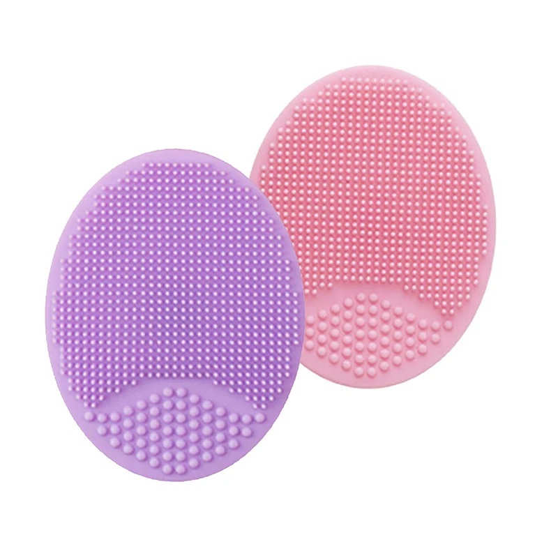 

1/2Pcs Silicone Facial Cleansing Brush Wash Sponge Massage Pore Blackhead Removing Exfoliating Scrub Makeup Facial Cleaning Tool