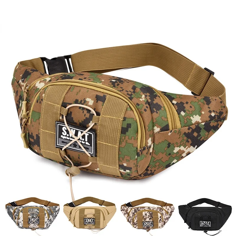 

Military Tactical Waist Pack Men Women Camouflage Belt Bag Travel Casual Fanny Pack Mobile Phone Wallet Hiking Chest Bag Outdoor