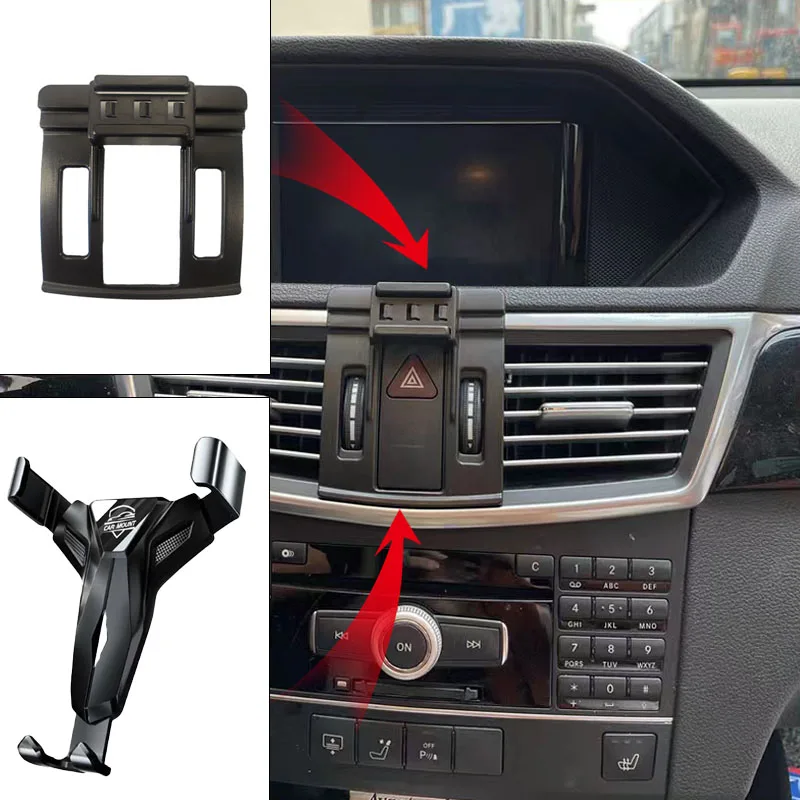 Автомобильный держатель телефона для Mercedes-Benz E Class E200 E300 W212 2010 2011 2012 2013 фиксированный кронштейн Подставка Мобильная гравитационная связь