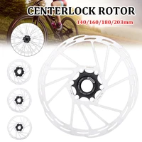 mtb road bike centerlock disc brake rotors heat dissipation cooling hollow pads disk center lock 140mm160mm180mm bike parts