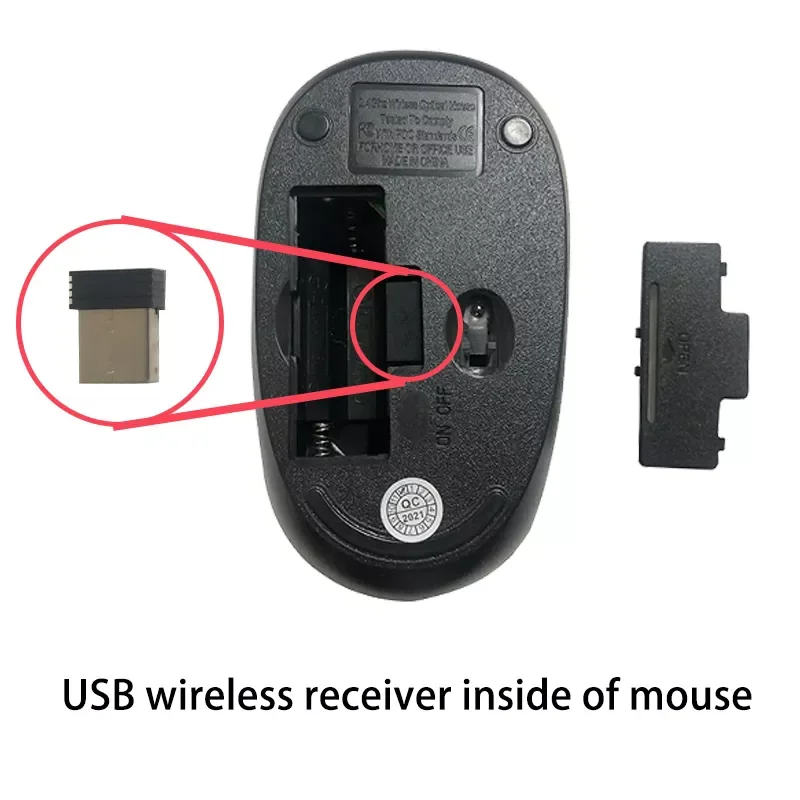 

Mouse 2.4Ghz Mini Mice Computer Mouse Q1 for Home Office Desktop Laptop