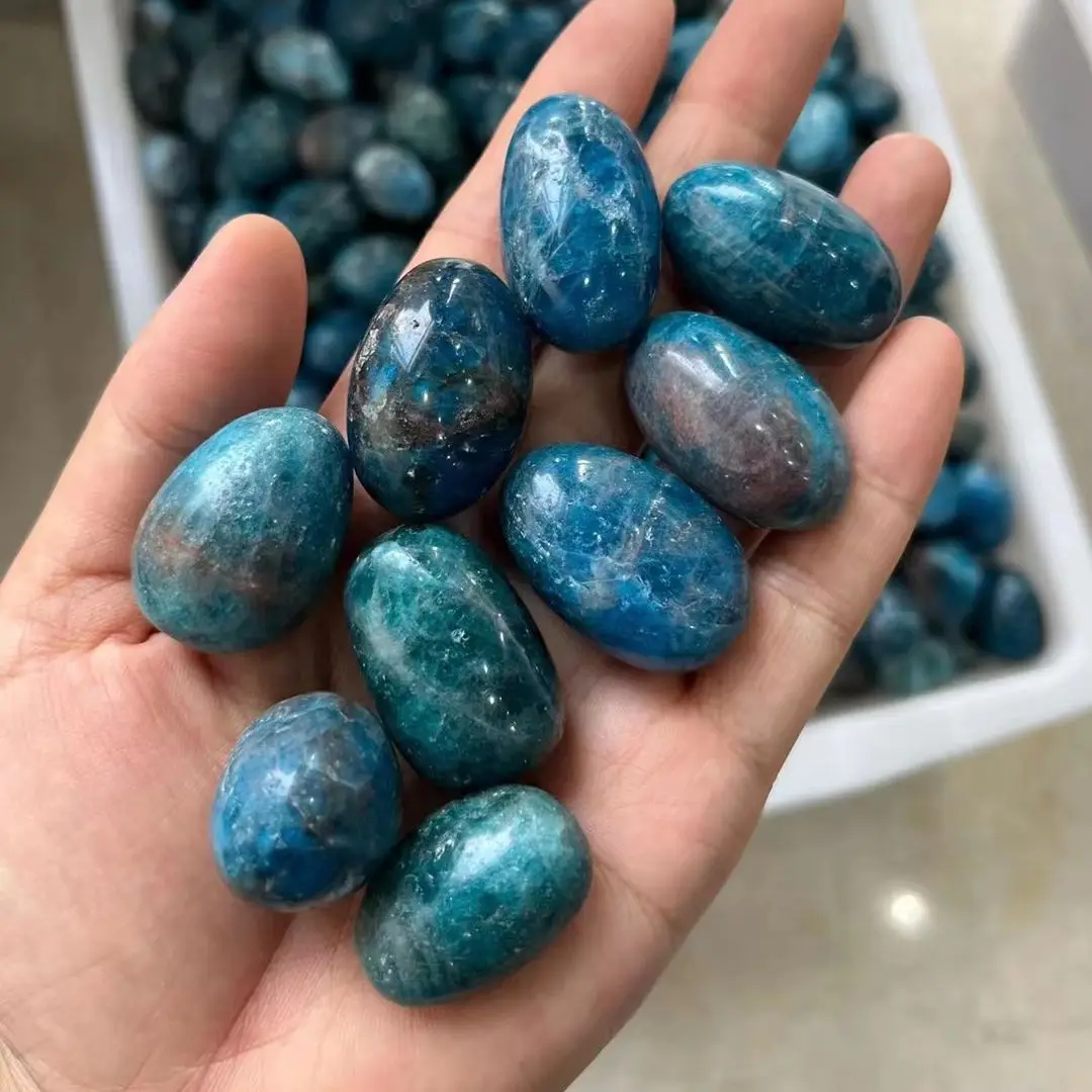 

1kg/bag Natural Quartz Apatite stones stone Polished Healing Tumbled Gemstone Rolling Stone Specimen Reiki for Aquarium Decorate
