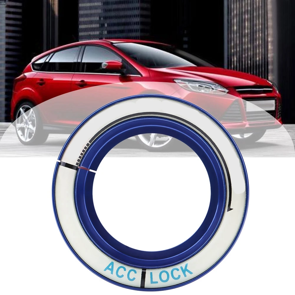 Автомобиль светящийся переключатель зажигания кольцо круг ключ отверстие