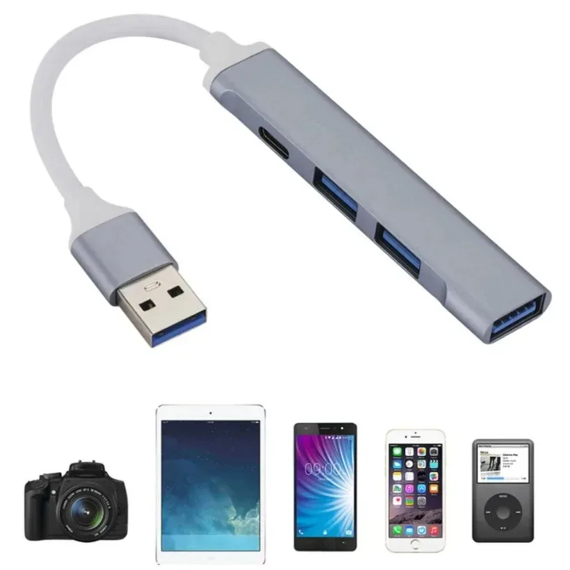 USB-концентратор с 4 портами USB 3 0 2 C мультиразветвитель OTG для Lenovo Xiaomi Macbook Pro 13 15 Air