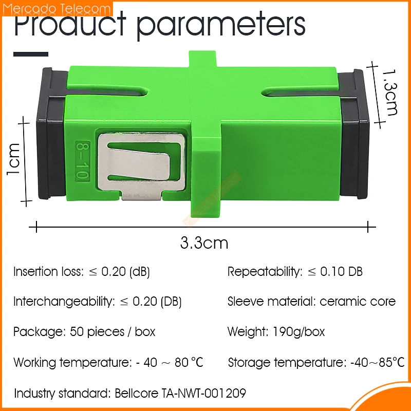 50-400Pcs Lot Fiber Optic Connector Adapter SC/UPC SM Flange Singlemode Simplex SC-SC APC Coupler Special Wholesale to Brazil