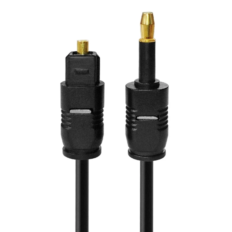 

1m/1.5m/2m/3m/5m Optical Fiber Lines 3.5mm Plug Digital Optical Cable SPDIF Optical Lines To Round Mouth TOSLINK
