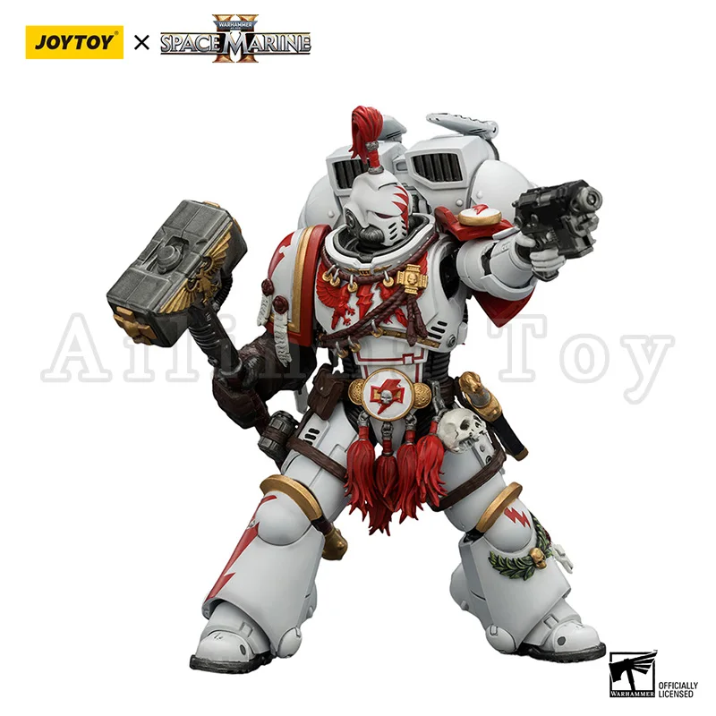 Фото Фигурка JOYTOY 1/18 по игре 40K: White Scars Assault Intercessor Champion Thunder Hammer Bolt Pistol (Издание Game Edition) №1