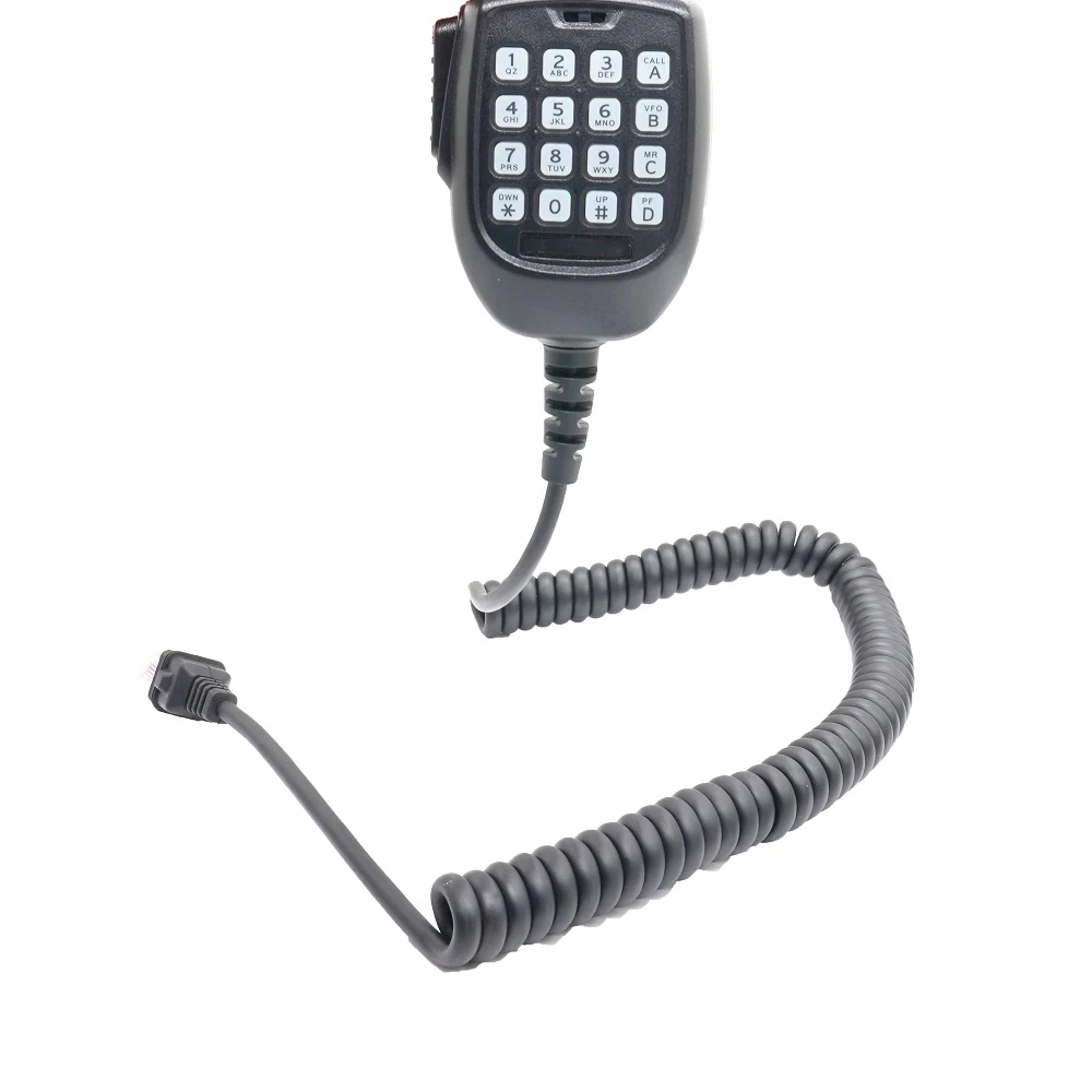 Suitable for KMC-62 Walkie-talkie Two-way Radio Hand Microphone with Keyboards for Car Radio Connector Type RJ45 8Pin