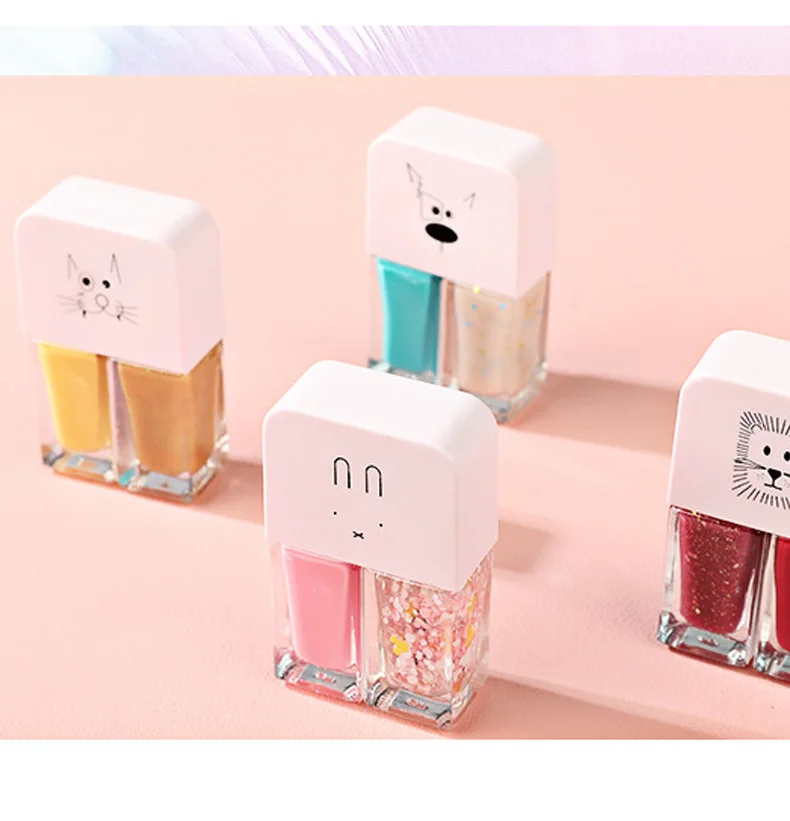 nail gel polish Double bottle Nail Polish Pink Blue Shining Glittering Art Quick Dry Long Lasting Decoratio |