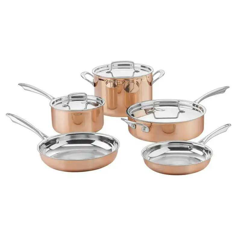 

Collection 8 Piece Set (Copper Tri-Ply Cookware)