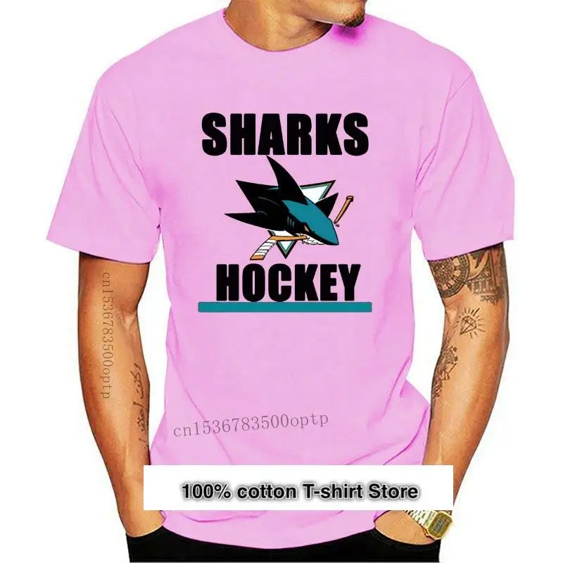

Camiseta clásica para hombre, camisa de equipo de Hockey sobre hielo San josz, tiburón, deepbrezo, nueva