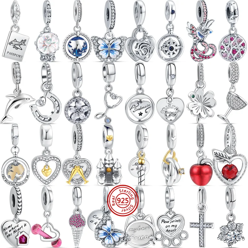 

Подвеска-снежинки из серебра 925 пробы, с принтом лап