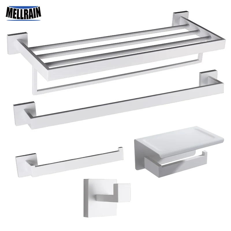 Holder Bar Towel Rail Rack Toilet Brush