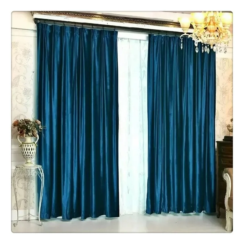 

European-style Curtains for Living Room Bedroom Italian Velvet Curtain Blackout Cortina Thermal Insulation Drapes Home Custom