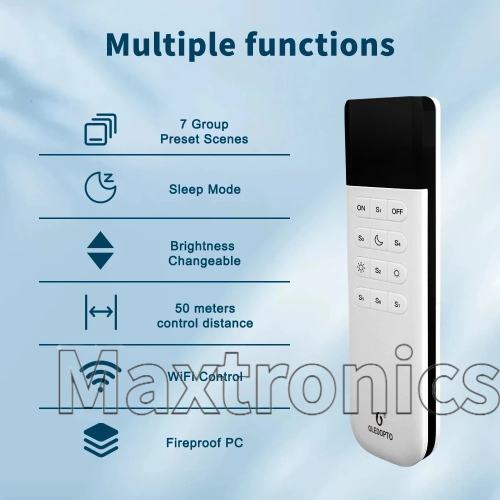 Контроллер светодиодов GL-RC-002WL ESP32 Mini WLED 309WLGL-C-310WL с динамическими музыкальными режимами для светодиодных лент WS2813, WS2815, WS2811, WS2812, SK6812 (art.: 3920d94ddfd9f) - 3920d94ddfd9f