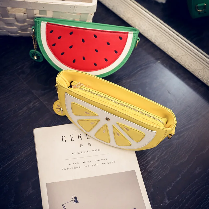 Cute Watermelon Women's Small Shoulder Bag Fashion Design Baby Girls Crossbody Bags Lovely Children's Coin Clutch Purse Handbags