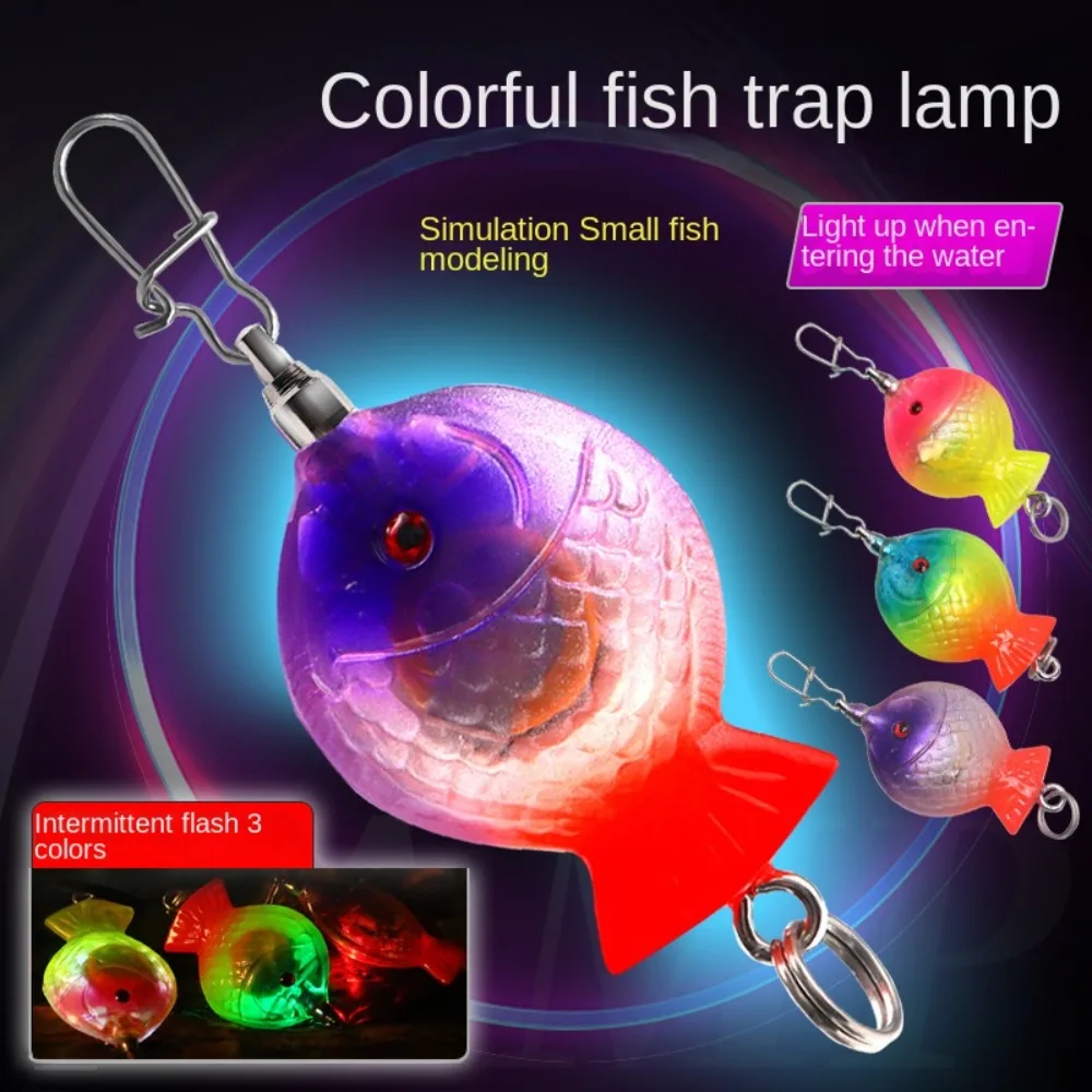 Portable Attracting Fish Eye Shape Deep  Drop Underwater Flash Lamp LED Lure Light Fishing Squid Bass Spoon