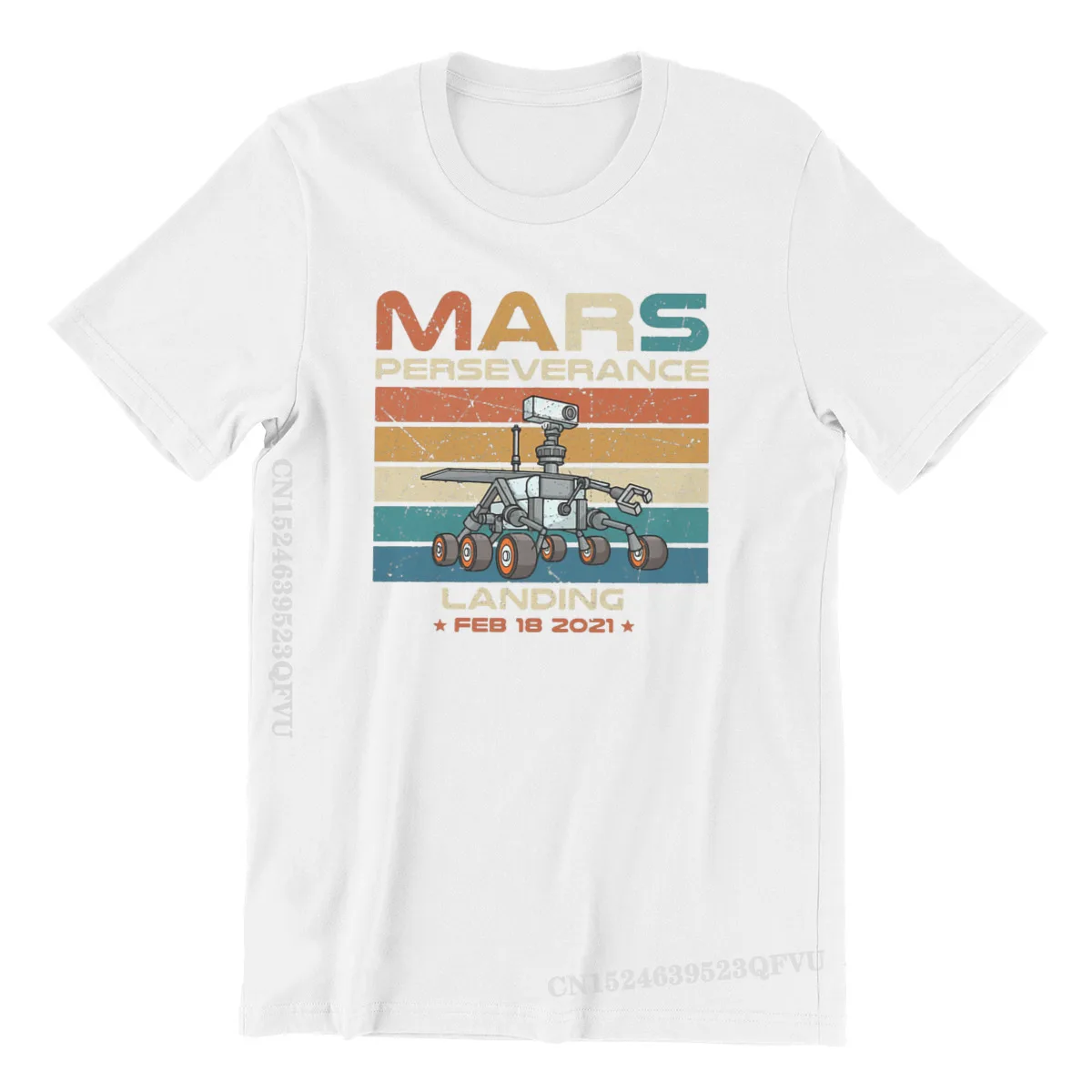 

Rover Landing 2021 Hipster TShirts Mars 2020 Perseverance Rover Exploration Men Harajuku Tops Men T Shirts Valentine's Day