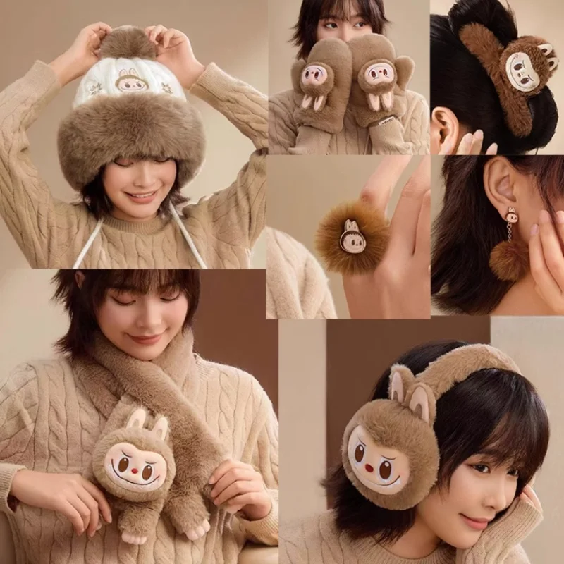 POPMART THEMONSTERS классическая серия кукла Лабу шпилька теплые перчатки серьги шапки