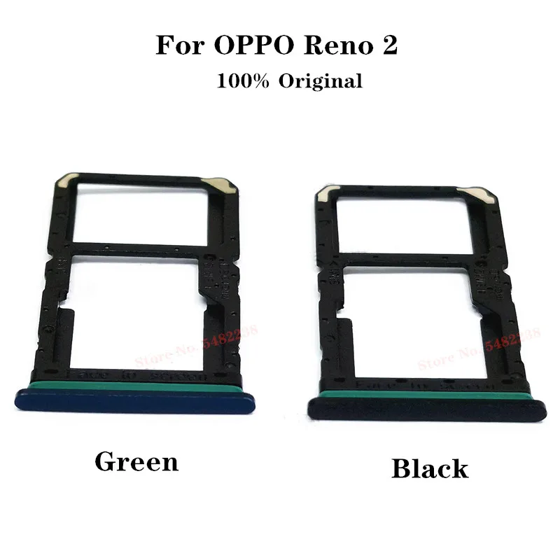 

10Pieces Original SIM Tray Card Slot Holder For OPPO Reno 2 Reno2 SD/SIM Reader Card Adapter Socket Case Cover Replacement Parts