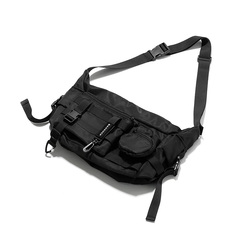 

Large-Capacity Crossbody Bag Men's Fashion Brand Workwear Functional Shoulder Bag Ins Women's Backpack Sports Messenger Bag