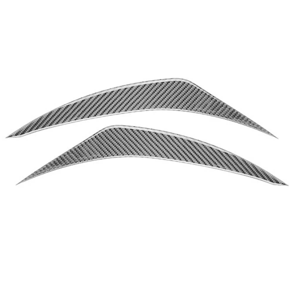 

Eyebrows Eyelids Headlight Cover Trim Scratch-resistant Stickers 1 Pair Anti-corrosion Carbon Fiber Dirt-resistant