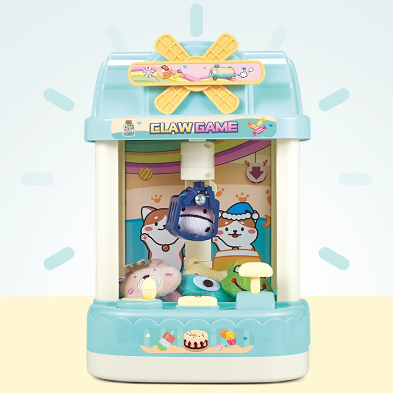 

Mini Claw Crane Machine Small Household Coin Claw Crane Toy Capsule Toys Candy Game Machine Vending Machine Interactive Toys