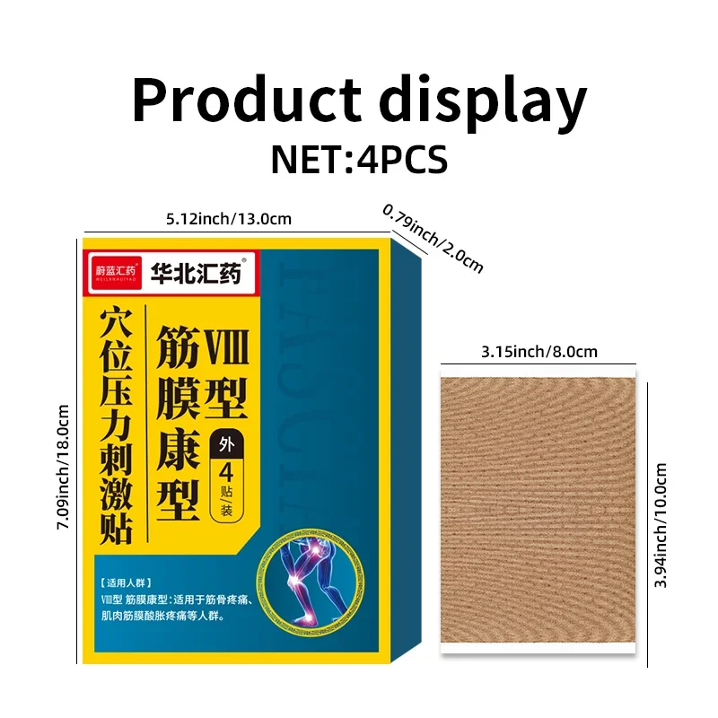 4 szt. Plaster łagodzący ból stawów Skręcenie mięśni Medycyna Naklejka Środek przeciwbólowy szyi ziołowy Opieka zdrowotna na kolano pleców