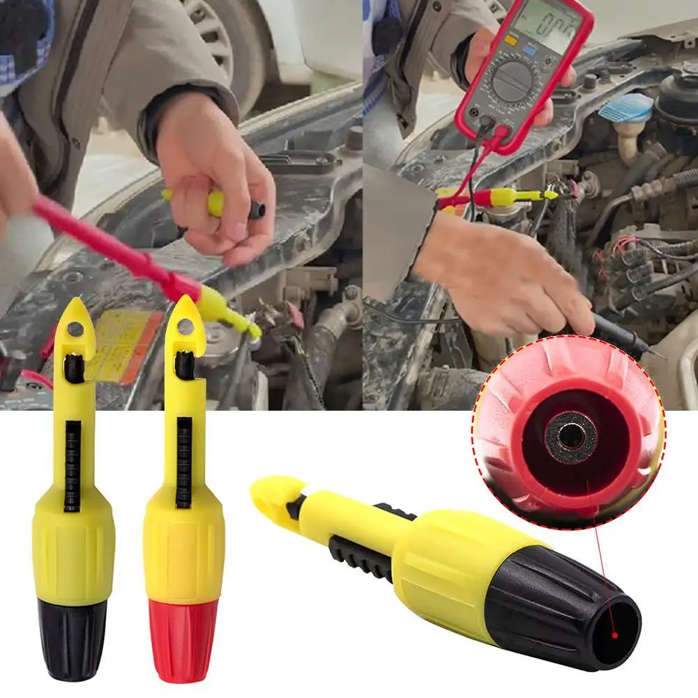 

2PCS Insulation Wire Piercing Puncture Probe Test Hook Clip Wire Puncture Free Wire Puncture Probe Car Repair Tools