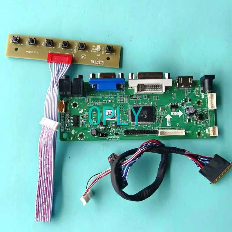 

Laptop Panel Screen Controller Board Fit LP173WD1-TLA1/TLC2/TLD3/TLE1 HDMI-Compatible LVDS 40-Pin 17.3" 1600*900 VGA DVI DIY Kit