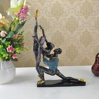 classical ballet dancing couple figurine handmade polyresin ballerina statue decor souvenir gift and craft ornament accessories