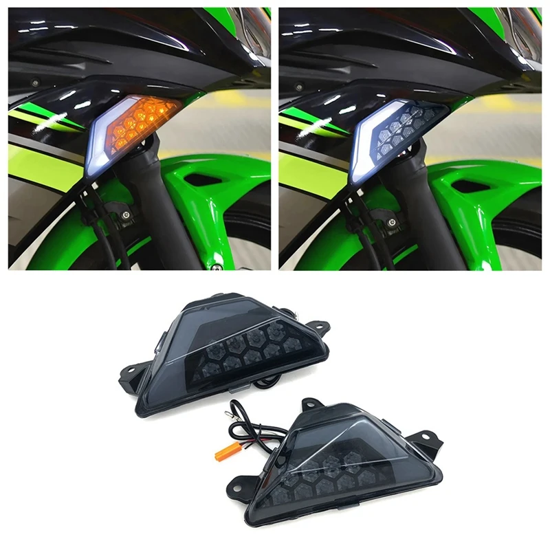 Светодиодный индикатор указателя поворота для мотоцикла мигалка Kawasaki NINJA 300 250 400