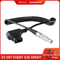 camvate d tap to 2 pin 0b male coiled power cable usb to dc