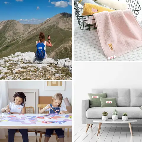 Лента для этикеток для одежды, совместимая с Brother P-Touch TZe-FA231, черный на белом для PT-P750W PT-H110 PT-D210 PT-D600