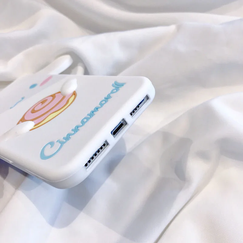 Pom Pom Purin Cinnamoroll My Melody 3D Stereoscopic Phone Cases For iPhone 11 Pro Max XR XS MAX X Back Cover