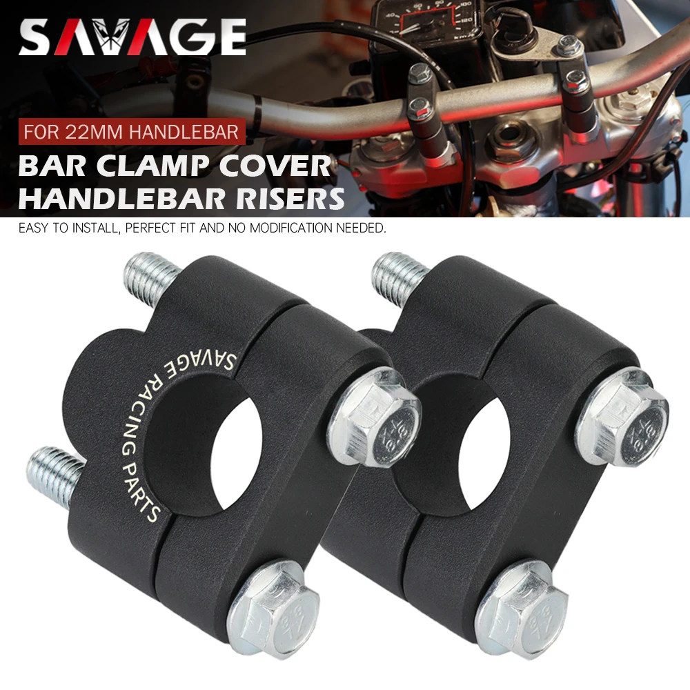

Motorcycle Universal 22mm Bar Clamp Cover Handlebar Risers Dirt Pit Bike Off-road Motorbike Bar Mount Clamping Heighten 20mm