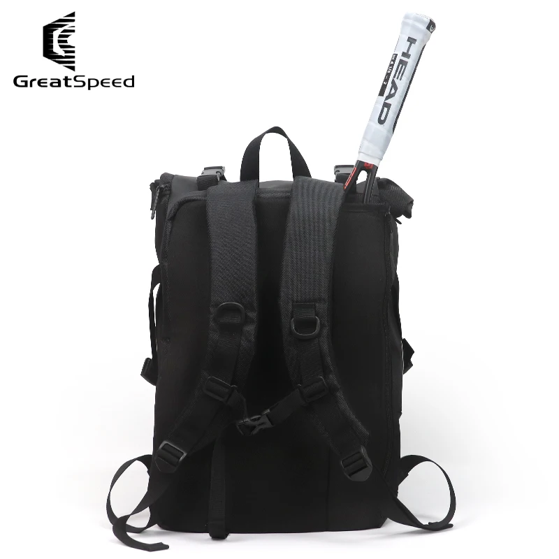 GreatSpeed Sports Gym Backpack Badminton Bag Tennis Racket Bag Waterproof Travel for Men Women with Show Compartment