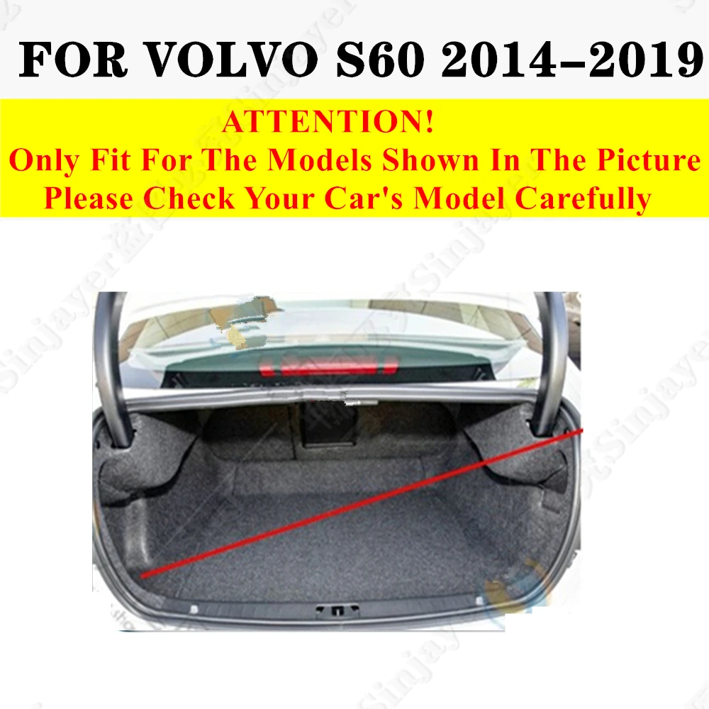 Коврик для багажника автомобиля Volvo S60 2019 2018 2017 2016 2015 2014 задний коврик груза поднос