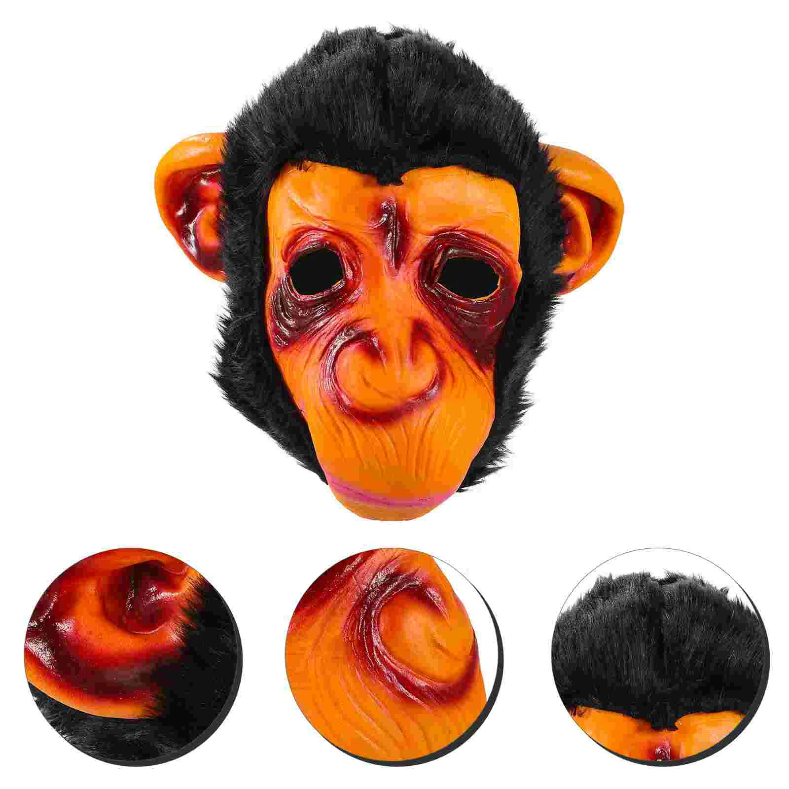 

Halloween Decorations Scary Headgear Prom Headpiece Clothing Monkey Cosplay Mask