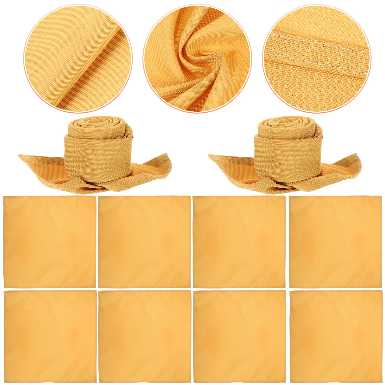 

10Pcs Home Wedding Cloth Napkins Table Napkins Cloth Reusable Napkins for Wedding Restaurant Table Dinner