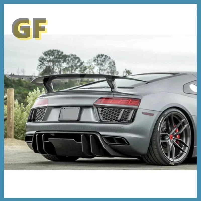 Стильный задний спойлер из углеродного волокна для Audi R8 2016-2018 гг.