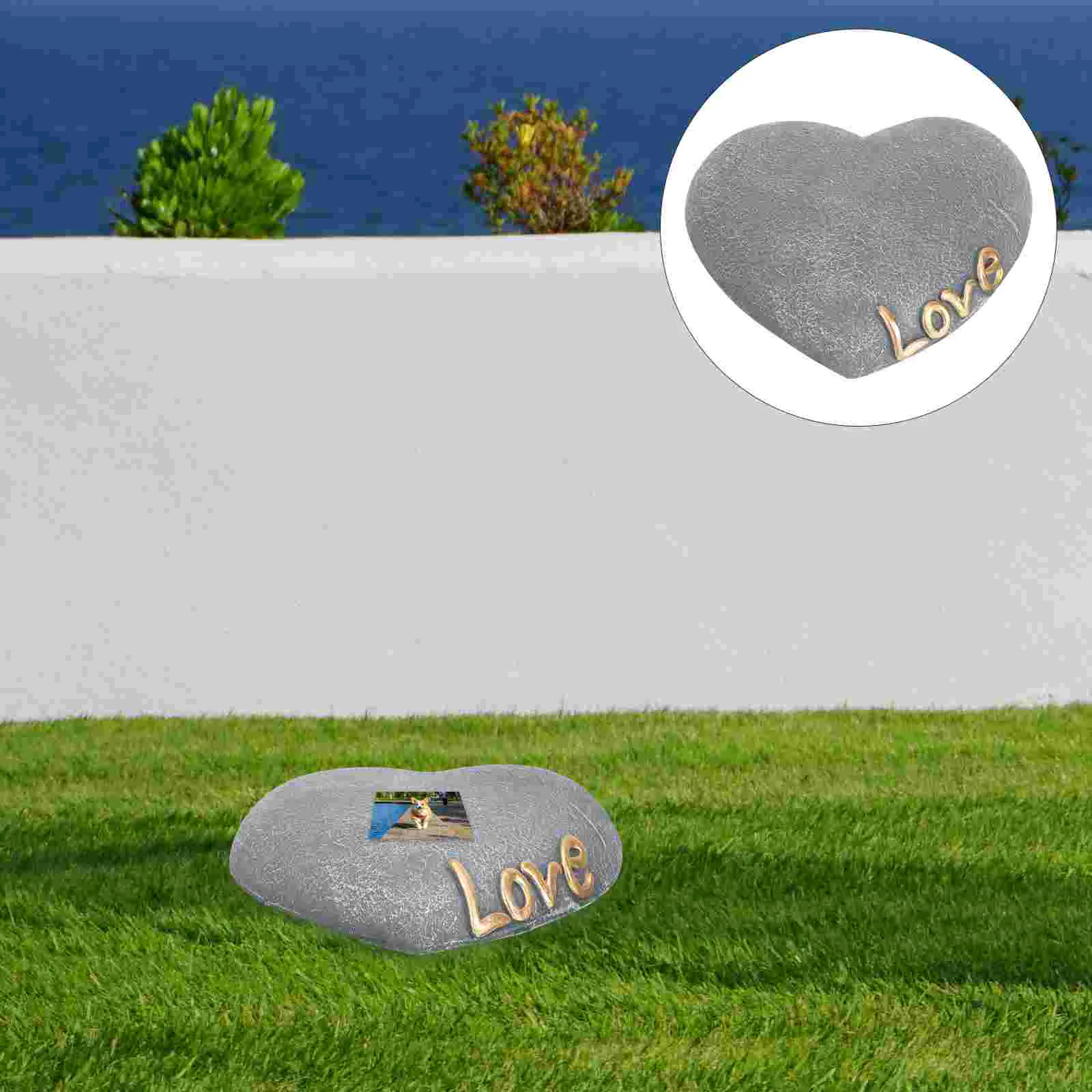

Dog Stone Memorial Pet Grave Markers Cat Stones Bandanas Garden Boy Tombstone Burial Gifts Loss Remembered Sympathy Headstone