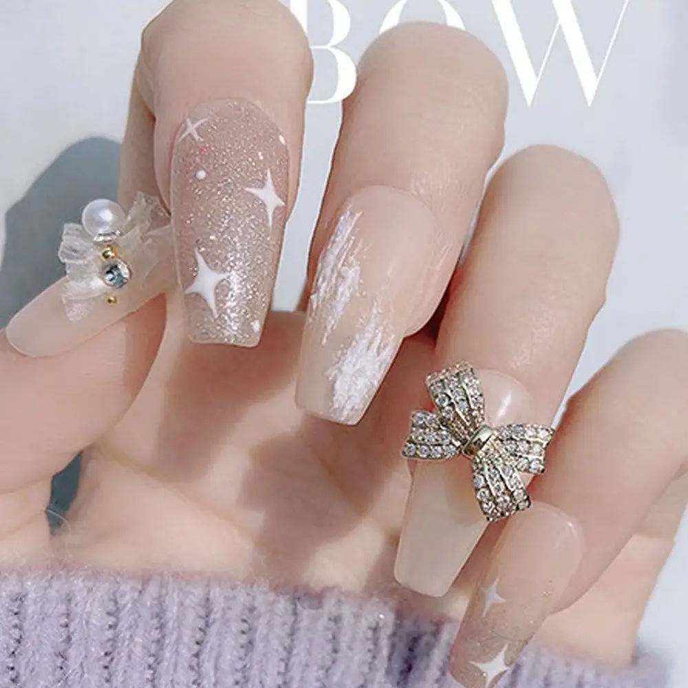 Блестящий кристалл жемчуг стекло камень алмазные маникюрные инструменты сделай