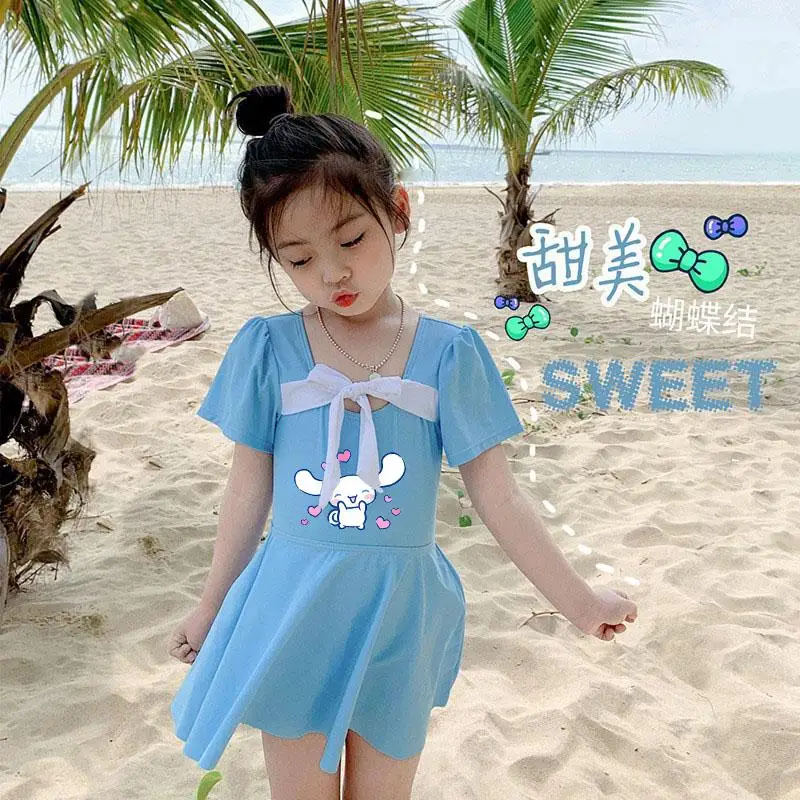 3 шт. Купальники Hello Kittys Kawaii Kuromi Cinnamoroll купальник детская юбка пляжная одежда