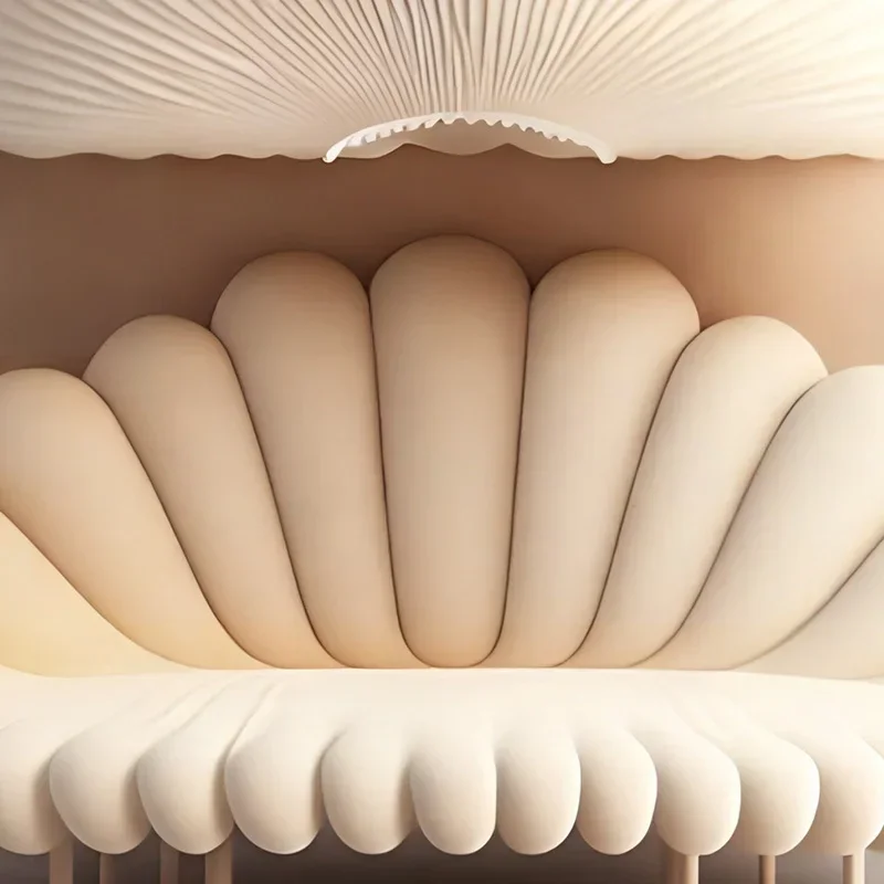 Диван-лепесток креативный крем Fraiche ветровой светильник роскошная гостиная на