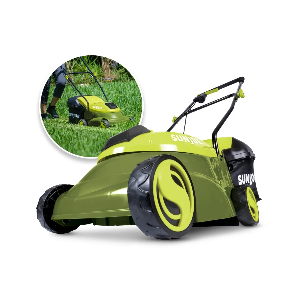 

Cordless Electric Walk-Behind Push Lawn Mower, 14-inch, 28-Volt