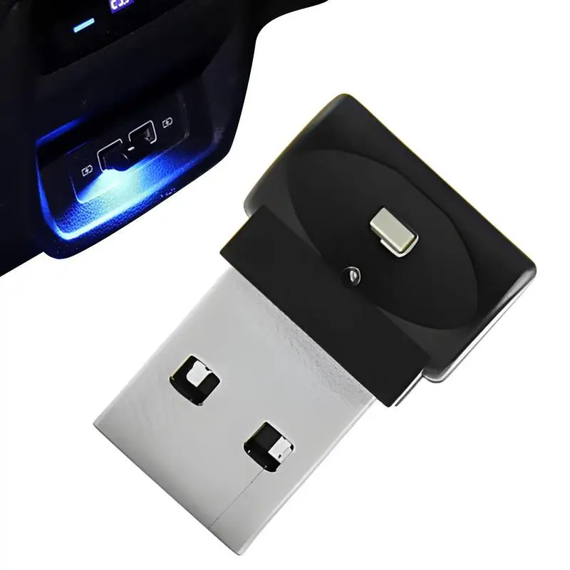 

Enhance Ambiance With 1x Car USB LED Button Control Atmosphere Lamp For Decorative Portable Auto Interior Home Laptop decoration